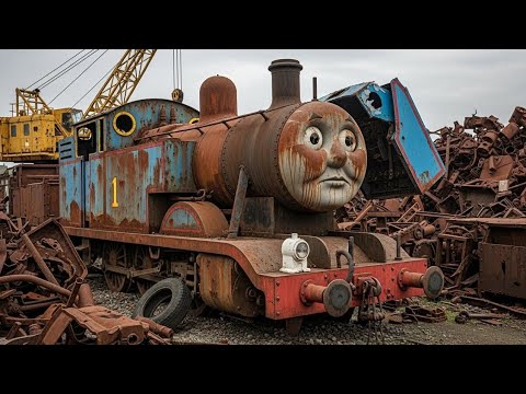 Salvaging The Abandoned Thomas the Tank Engine Pulled Out From Scrap Yard -  Impossible Restoration!