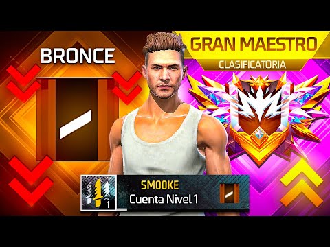 I went from BRONZE to "GRAND MASTER" on a LEVEL 1 ACCOUNT 😱🔥 Free Fire