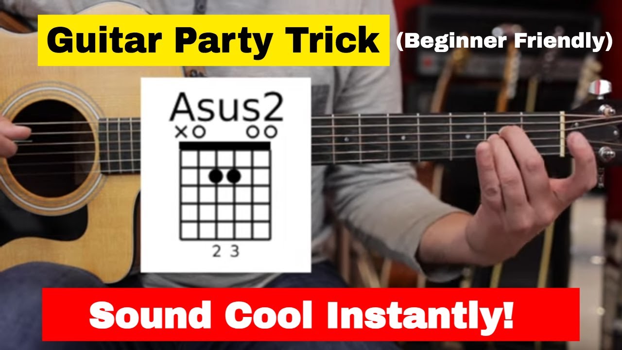 Learn This EASY Guitar Party Trick For Beginners - Only Move 1 Finger!