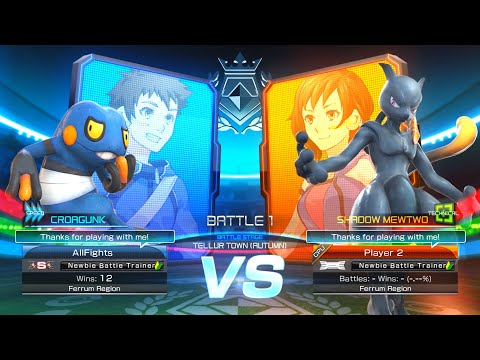 Croagunk vs Shadow Mewtwo - Pokkén Tournament DX