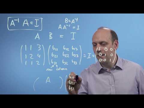 M4ML - Linear Algebra - 3.3 Part 2: Going from Gaussian elimination to finding the inverse matrix