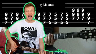 Green Day - Longview - How to play on Guitar (Tabs on Screen)