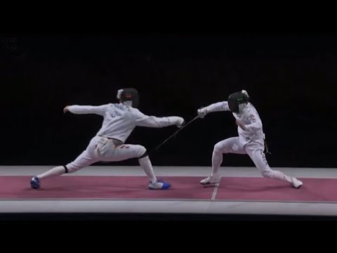 A Swiftly Clean and Lovely 2 Parry Riposte with no room for error 😅👍🏼🤺 | Fencing Olympics