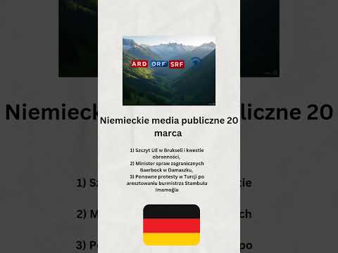 Niemieckie media publiczne 20 marca