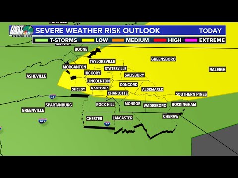 Severe Thunderstorm Warning issued for Meck., Union, and York County
