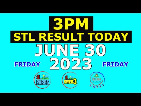 3pm STL Result Today June 30 2023 (Friday) Visayas and Mindanao