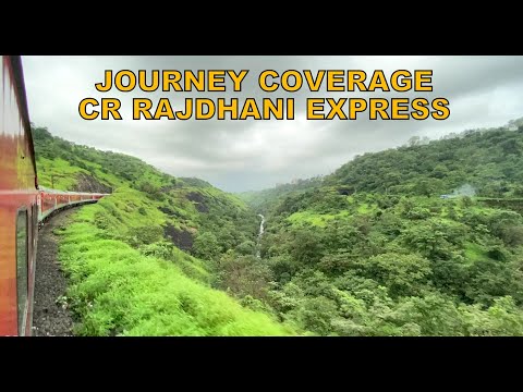 Monsoon Train Journey Coverage in CR Rajdhani Express : Kasara Ghat Coverage + Speedy Station Skips