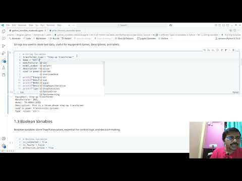 Learn Python With Kingsuk 01 02 String Boolean Variable In Python Python Tutorial