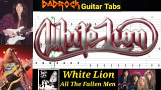 All The Fallen Men - White Lion - Guitar + Bass TABS Lesson 