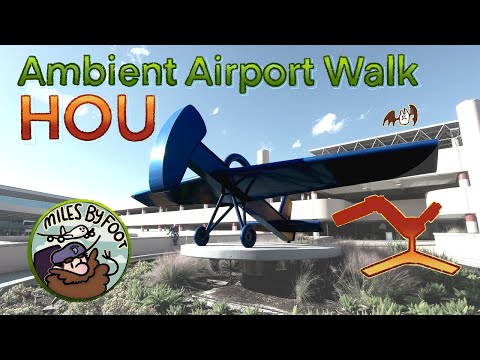 The Ultimate ASMR Airport Walk - HOU - Houston Hobby Airport - No Music, No Narration