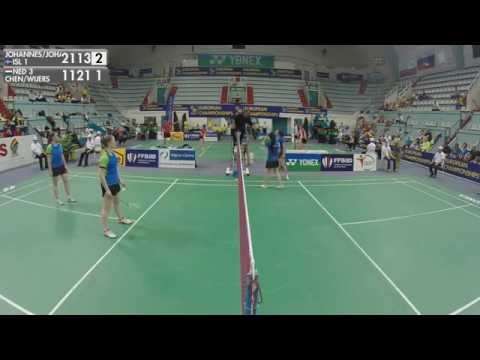 Group Stage (WD) - Johannesdottir / Johannsdottir vs Chen / Wijers - ECC2015