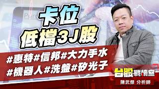 卡位低檔3J股#惠特#信邦#大力手水#機器人#洗盤#矽光子｜小武哥投資事務所｜陳武傑 (圖)