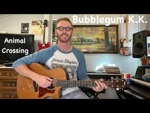 Bubblegum K.K. Guitar Arrangement + Tutorial - Animal Crossing