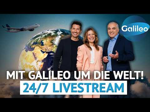 Video Thumbnail: 24/7 Stream | Mit Galileo um die Welt reisen