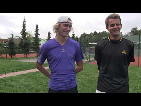 Niels Lootsma a Petr Nouza po vítězství v semifinále čtyřhry na turnaji Penta Trading Open