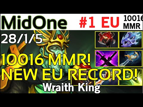Party game: MidOne (Team Secret) - Wraith King - 10016 MMR Rank#1 europe - Highlights Dota 2 Dota2