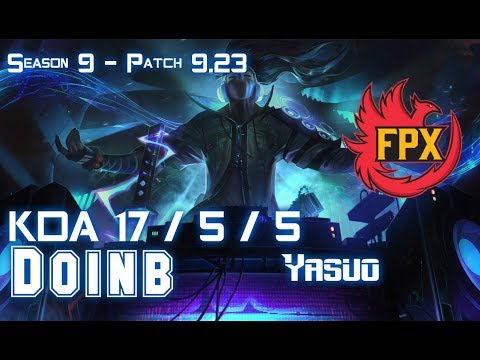FPX Doinb YASUO vs FIZZ Mid - Patch 9.23 KR Ranked