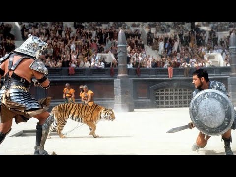 Gladiator Maximus vs Tigris of gaul tiger fight scene (2000) || All in one spoilers ||