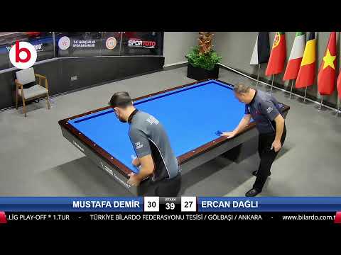 MUSTAFA DEMİR & ERCAN DAĞLI Bilardo Maçı - 2022 1.LİG PLAY-OFF-1.TUR