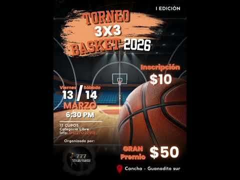 4*SE DESATA EL 3x3 EN EL MUNICIPIO LOS TAQUES*Torneo 3x3 en la cancha de Guanadito Sur