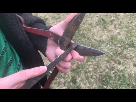 making tinsnips cut like “NEW” again (2 minute tuneup)