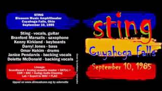 Sting-Columbus, OH 10-09-1985 &quot;Blossom Music Amplitheater&quot; FULL AUDIO SHOW