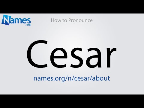 How to Pronounce Cesar
