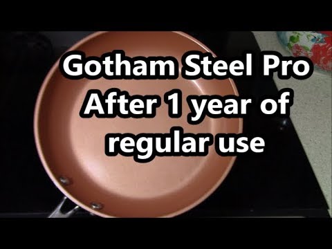 Gotham steel pro pan after one year of use review followup