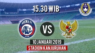 Sedang Berlangsung, Pertandingan Arema FC Vs Indonesia U-22