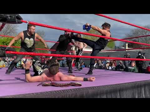 Armageddon beat down on Death Threat Army after Alex Weir vs Trey Miguel at Metro Pro Wrestling