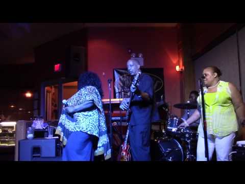 Pamela Renee singing blues with the Brett Jolly Experience