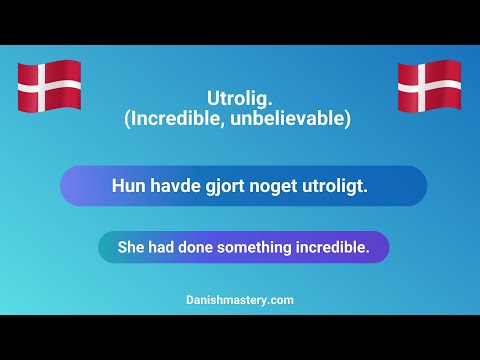 60 Danish adjectives that start with “U” (Short version)
