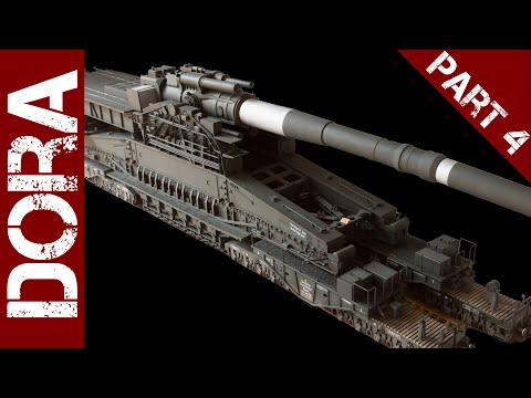 HobbyBoss 1/72 scale Dora Railway Gun build - part 4 - painting
