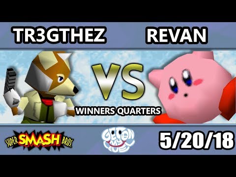 GOML 2018 - GODS | Revan (Kirby) Vs. SSBMTL | TR3GTheZ (Fox) SSB64 Winners Quarters