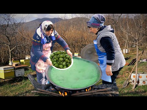 We Made Healthy Kiwi Jam and Kiwi Dessert in the Village
