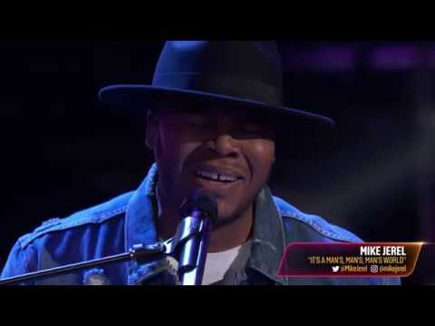 Mike Jerel Sings James Brown's  It's a Man's Man's Man's World    The Voice Blind Auditions 2020