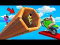 SHINCHAN AND FRANKLIN TRIED THE IMPOSSIBLE HEXAGONAL TUNNEL PARKOUR CHALLENGE