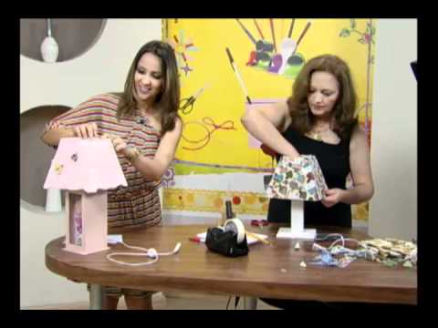 Mulher.com 04/10/2011 - Abajour em cartonagem