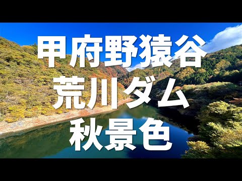 真っ盛り！甲府の紅葉色とりどり♪野猿谷&荒川ダム