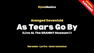 Avenged Sevenfold - As Tears Go By (Live At The GRAMMY Museum®) | Karaoke - Lyrics - Instrumental
