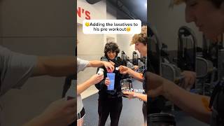 Laxatives prank in the gym gone wrong!! 🤯🤯 #gymprank #funnyshorts #funny #gym #prank #nelk #fyp