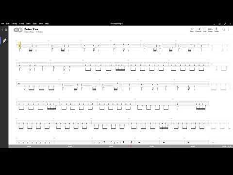 Peter Pan ( Enrico Ruggeri ) ,Tablatura e base Senza Basso - Backing bass track - NO BASS