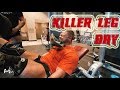 Leg Day Workout | 15 WEEKS OUT | Christian Williams