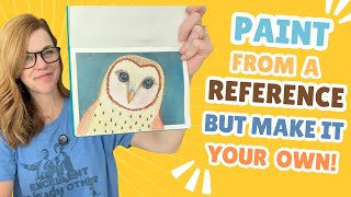 Barn owl in watercolor