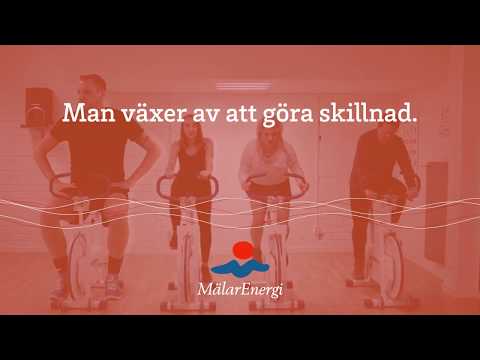 Reklamfilm för Mälarenergi 2017. Jag är kvinnan i flätor på motionscykel. 
