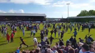Ayr United Pitch Invasion Play Off Final Vs Stranraer 2016