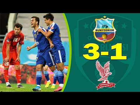 Bunyodkor 3-1 Navbahor Superliga 8-tur Gollar va xavfli vaziyatlar