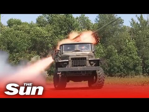 Multiple Russian rocket launchers 'hit Ukrainian targets'