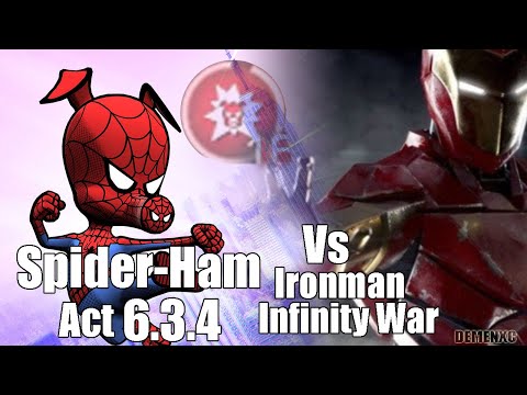 Act 6.3.4 Spider-Ham Solo Boss Iron man (infinity War)