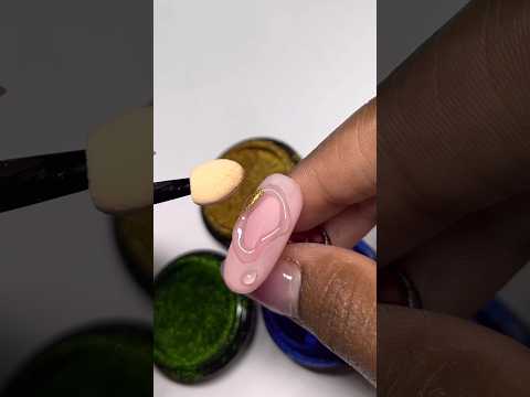 3d Abstract Nail Design!🌏✨#nails#nailart #gelnails #gelpolish #3d #chrome #ombre #naildesign #nail